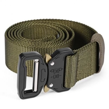 GAMEIT MILITARY TACTICAL BELT WAIST STRAP WITH BUCKLE (GREEN)