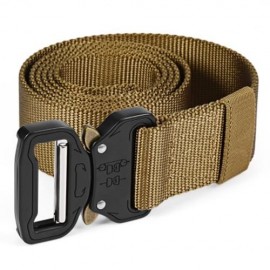 GAMEIT MILITARY TACTICAL BELT WAIST STRAP WITH BUCKLE (BROWN)