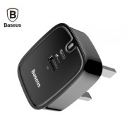 Baseus Funzi Type-C PD 3.0   USB Fast Charger 30W (BLACK)
