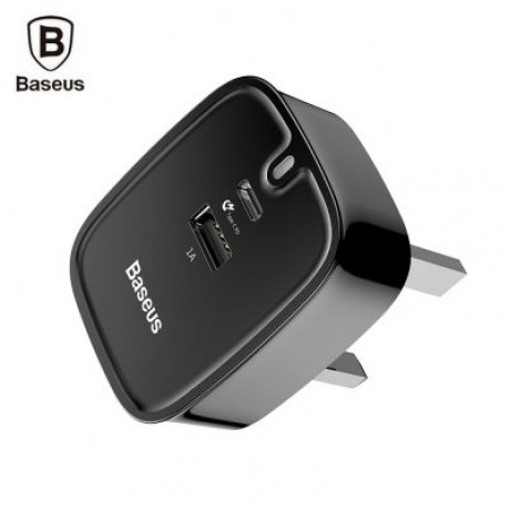 Baseus Funzi Type-C PD 3.0   USB Fast Charger 30W (BLACK)