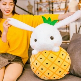 CUTE RABBIT FRUIT PLUSH DOLL (YELLOW)