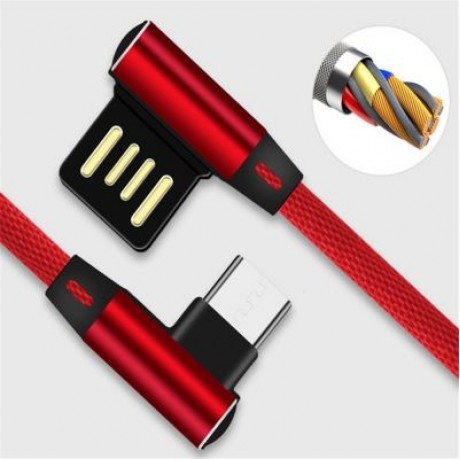 The Android Double Elbow Multi-Function Data Cable (RED)