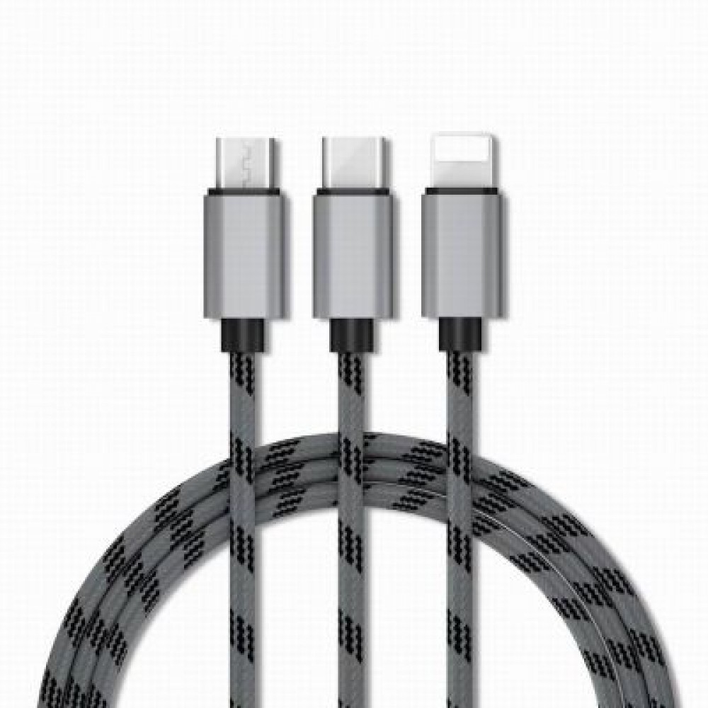 High Quality Wire 3 in 1 Cable and Charging Cable Usb for Android Micro iPhone Type-C Usb High Quality Wire 3 in 1 Cable and Charging Cable Usb for Android Micro iPhone Type-C Usb