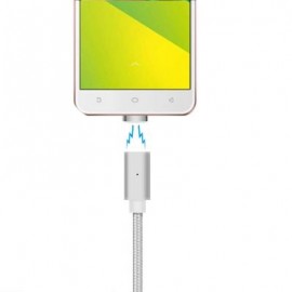 B6 Micro USB Android Mobile Phone Magnetically Charged Data Cable Dual Data 2.1A  Nylon we
