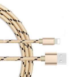 For iPhone Lightning Cable to USB Cable Gold Cord -Sync apple iOS iPhone Charging Charger 
