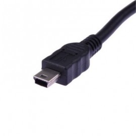 High Quality USB A Female to Mini USB B 5 Pin Male Adapter Cable (BLACK)