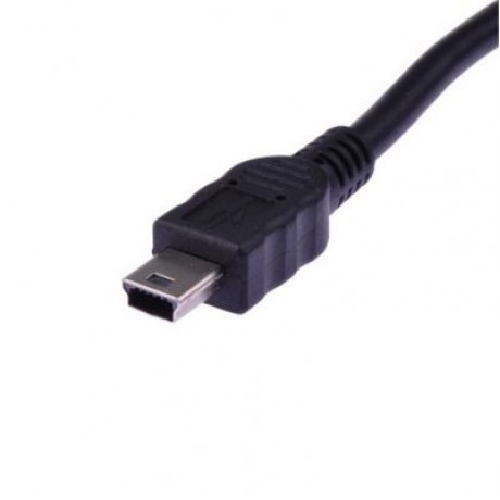 High Quality USB A Female to Mini USB B 5 Pin Male Adapter Cable (BLACK)