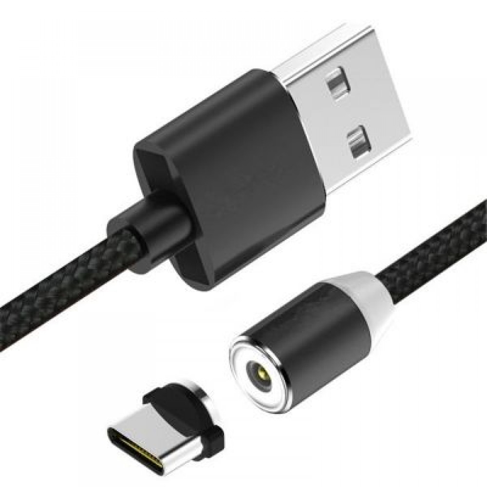 Cable Adapter for Type-C Round Magnetic Plug Charger (BLACK)
