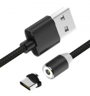 Cable Adapter for Type-C Round Magnetic Plug Charger (BLACK)