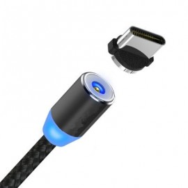 Cable Adapter for Type-C Round Magnetic Plug Charger (BLACK)
