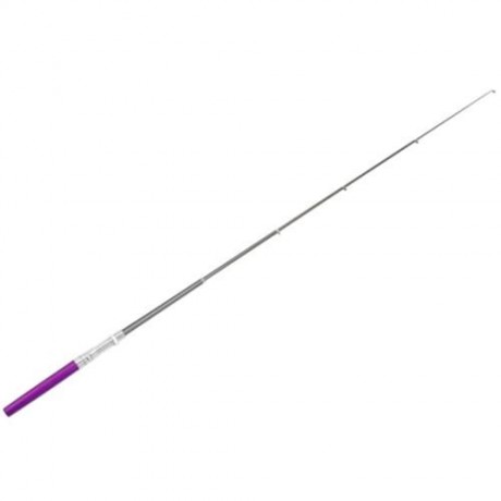 PEN SHAPE PORTABLE FISHING ROD MINI FISH POLE REEL COMBOS (PURPLE)