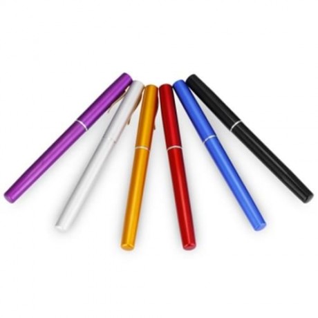 PEN SHAPE PORTABLE FISHING ROD MINI FISH POLE REEL COMBOS (PURPLE)