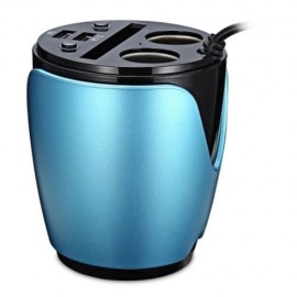 HSC 200B CAR CHARGER CUP SHAPE CIGARETTE LIGHTER SOCKETS (BLUE)