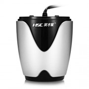 HSC 200B CAR CHARGER CUP SHAPE CIGARETTE LIGHTER SOCKETS (SILVER)
