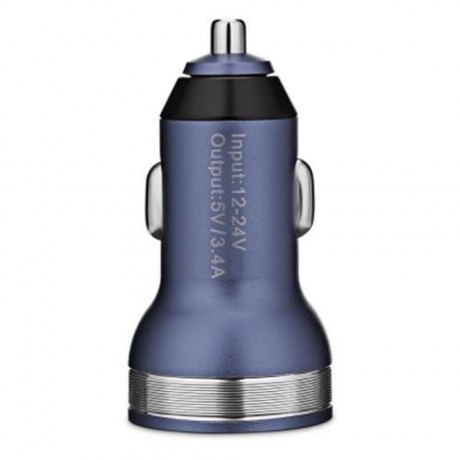 HSC 107D CAR CHARGER DUAL USB PORTS VOLTAGE MONITOR (SMASHING)