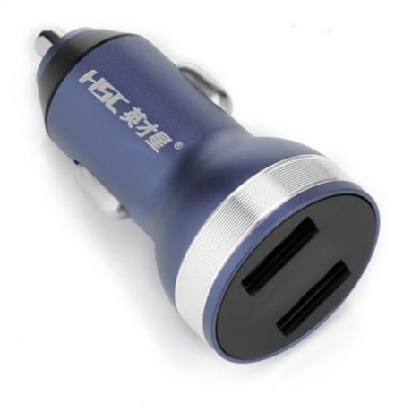HSC 107D CAR CHARGER DUAL USB PORTS VOLTAGE MONITOR (SMASHING)