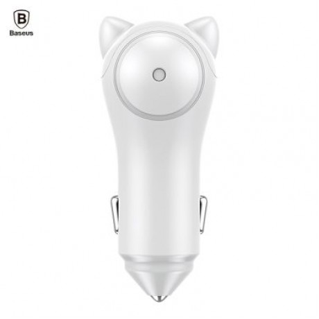 Baseus BSQC - 01 Adorkable Car Charger Double USB Output (WHITE)