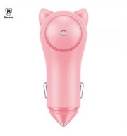 Baseus BSQC - 01 Adorkable Car Charger Double USB Output (PINK)