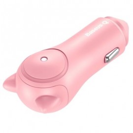 Baseus BSQC - 01 Adorkable Car Charger Double USB Output (PINK)