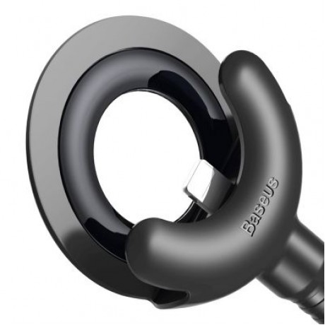 Baseus O-type Car Mount Cable 2.1A 0.8M for iPhone (BLACK)