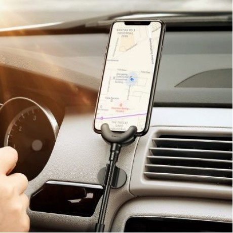 Baseus O-type Car Mount Cable 2.1A 0.8M for iPhone (BLACK)