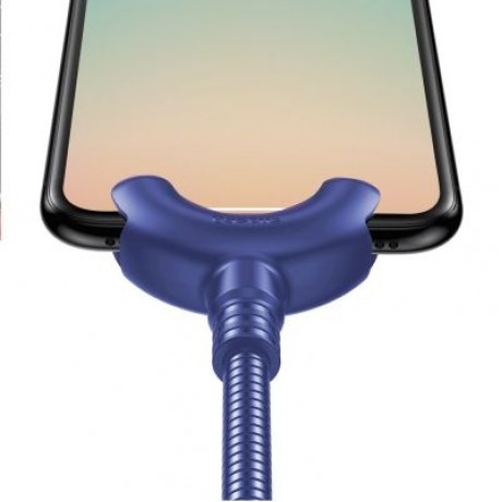 Baseus O-type Car Mount Cable 2.1A 0.8M for iPhone (BLUE)