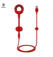 Baseus O-type Car Mount Cable 2.1A 0.8M for iPhone (RED)