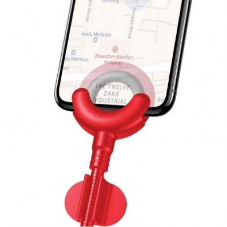 Baseus O-type Car Mount Cable 2.1A 0.8M for iPhone (RED)