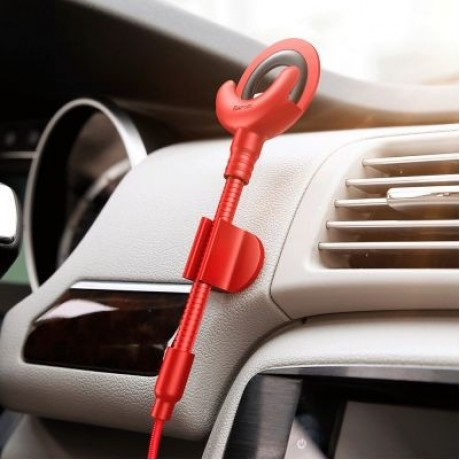 Baseus O-type Car Mount Cable 2.1A 0.8M for iPhone (RED)