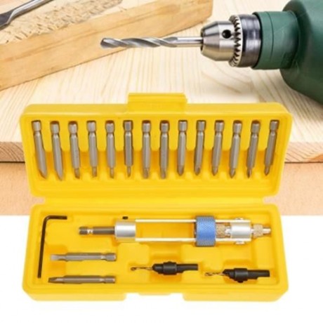HALF TIME DRILL DRIVER STEEL BIT DURABLE SCREWDRIVER HEAD KIT (YELLOW)