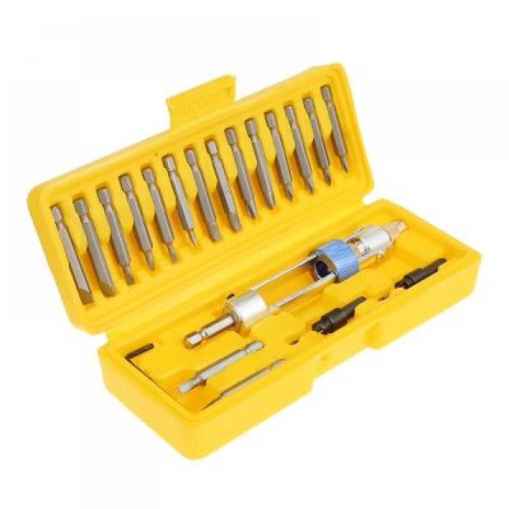 Half Time Drill Driver Steel Bit Durable Screwdriver Head Kit (YELLOW)