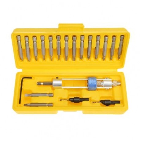 Half Time Drill Driver Steel Bit Durable Screwdriver Head Kit (YELLOW)