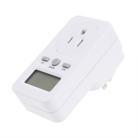 DIGITAL SMART PLUG ENERGY POWER MONITOR (WHITE)