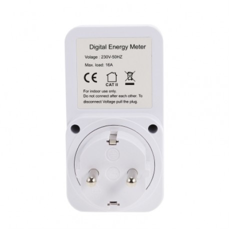 Digital Smart Plug Energy Power Monitor (WHITE)