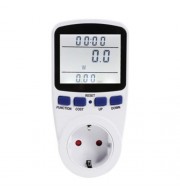POWER METER ENERGY MONITOR VOLTAGE MEASURING ANALYZER (WHITE)