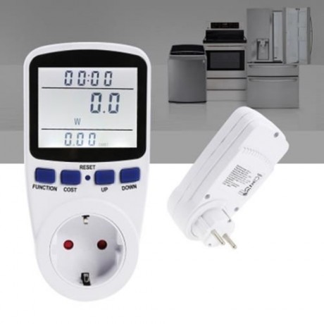 POWER METER ENERGY MONITOR VOLTAGE MEASURING ANALYZER (WHITE)