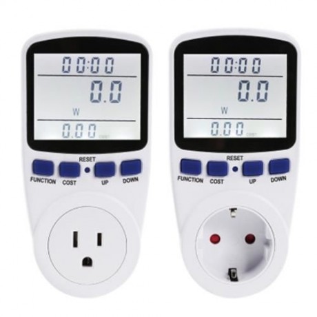 POWER METER ENERGY MONITOR VOLTAGE MEASURING ANALYZER (WHITE)