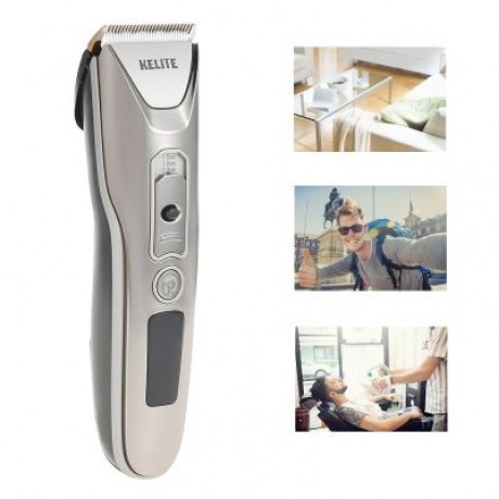 Household Rechargeable Electric Hair Cutter Trimmer (SILVER)
