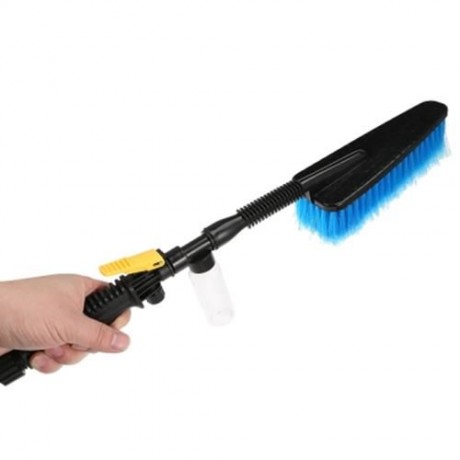 CAR CLEANING BRUSH AUTO EXTERIOR PRACTICAL LONG HANDLE (BLACK)
