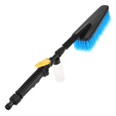 CAR CLEANING BRUSH AUTO EXTERIOR PRACTICAL LONG HANDLE (BLACK)
