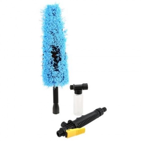 CAR CLEANING BRUSH AUTO EXTERIOR PRACTICAL LONG HANDLE (BLACK)