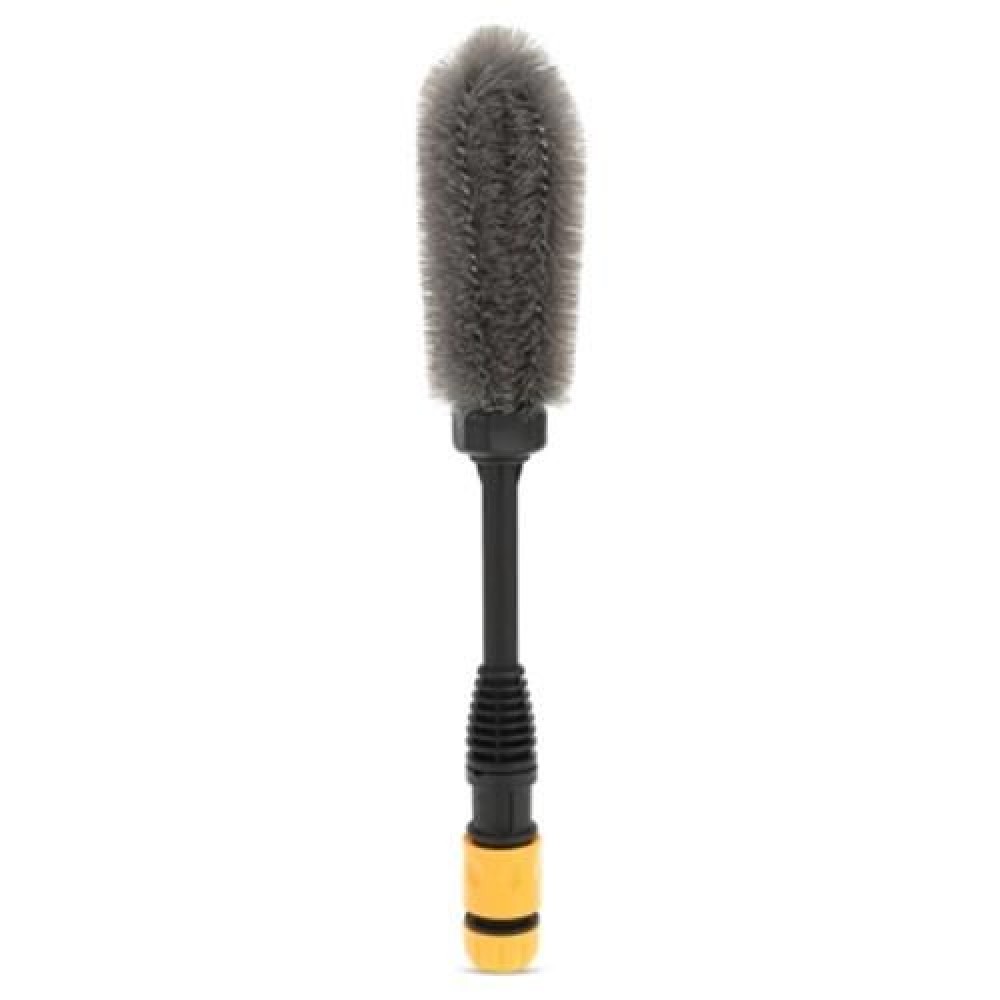 CAR AUTO MOTORCYCLE WASH TIRE WHEEL BRUSH DUST CLEANER TOOL (BLACK)