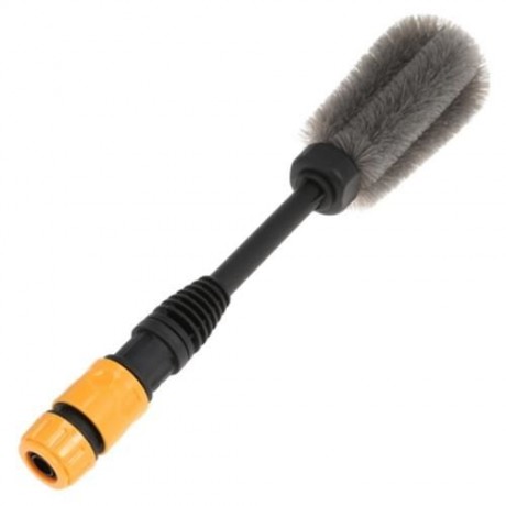 CAR AUTO MOTORCYCLE WASH TIRE WHEEL BRUSH DUST CLEANER TOOL (BLACK)