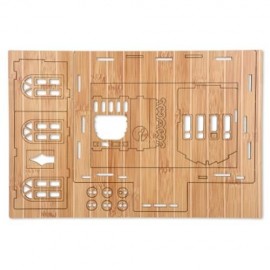WOODCRAFT ASSEMBLY KIT 3D JIGSAW PUZZLE - EUROPEAN-STYLE VILLAS (CARBIDE BAMBOO)