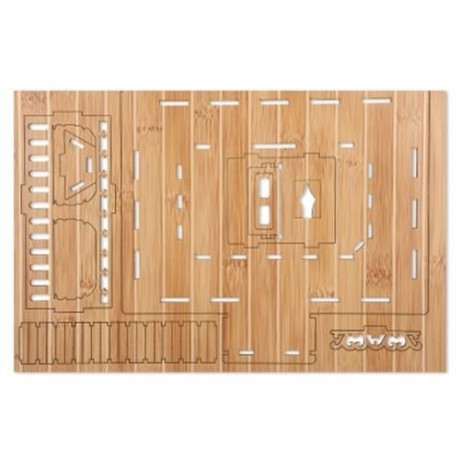 WOODCRAFT ASSEMBLY KIT 3D JIGSAW PUZZLE - EUROPEAN-STYLE VILLAS (CARBIDE BAMBOO)