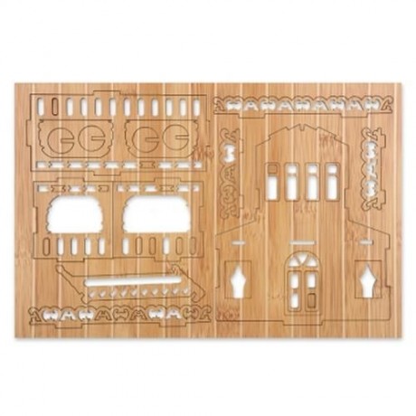 WOODCRAFT ASSEMBLY KIT 3D JIGSAW PUZZLE - EUROPEAN-STYLE VILLAS (CARBIDE BAMBOO)