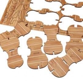 WOODCRAFT ASSEMBLY KIT 3D WOODEN PUZZLE - VIOLIN (CARBIDE BAMBOO)
