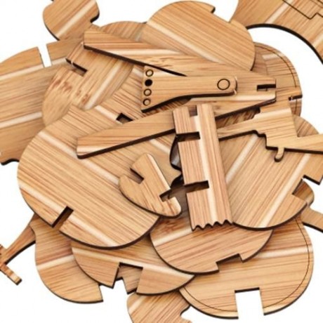 WOODCRAFT ASSEMBLY KIT 3D WOODEN PUZZLE - VIOLIN (CARBIDE BAMBOO)
