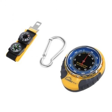 MULTI-FUNCTION ALTIMETER BAROMETER FOR OUTDOOR SPORTS (YELLOW AND BLACK)