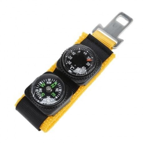 MULTI-FUNCTION ALTIMETER BAROMETER FOR OUTDOOR SPORTS (YELLOW AND BLACK)